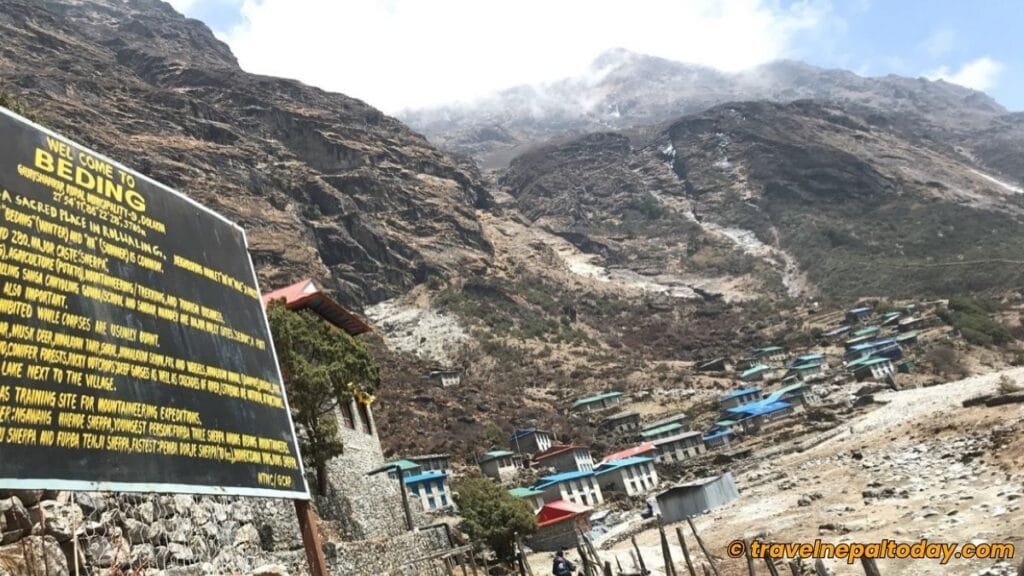 beding way to tsho rolpa