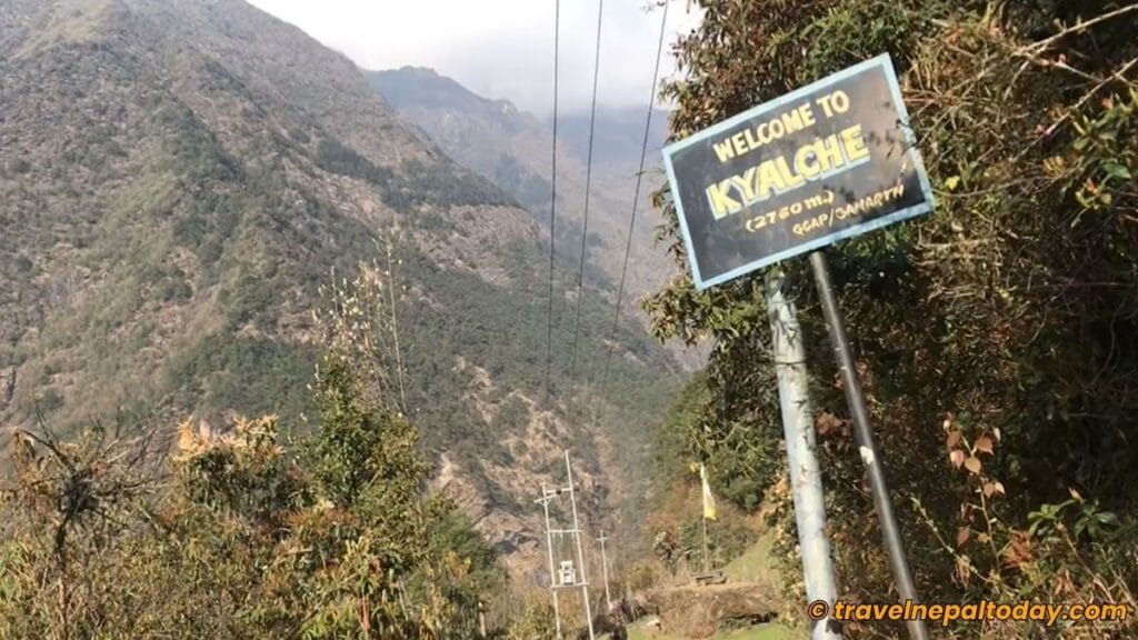 kyalche way to tsho rolpa