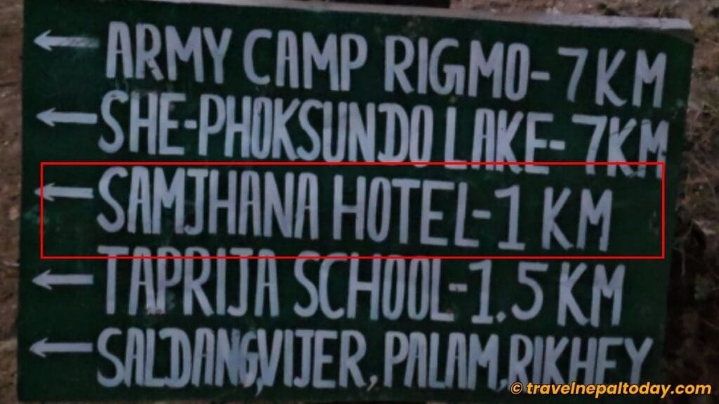 samjhana hotel phoksundo