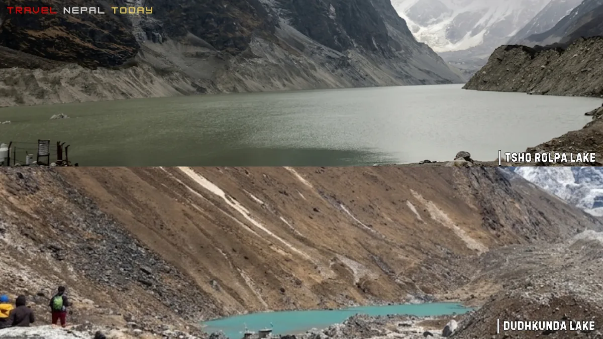 tsho rolpa and dudhkunda lakes