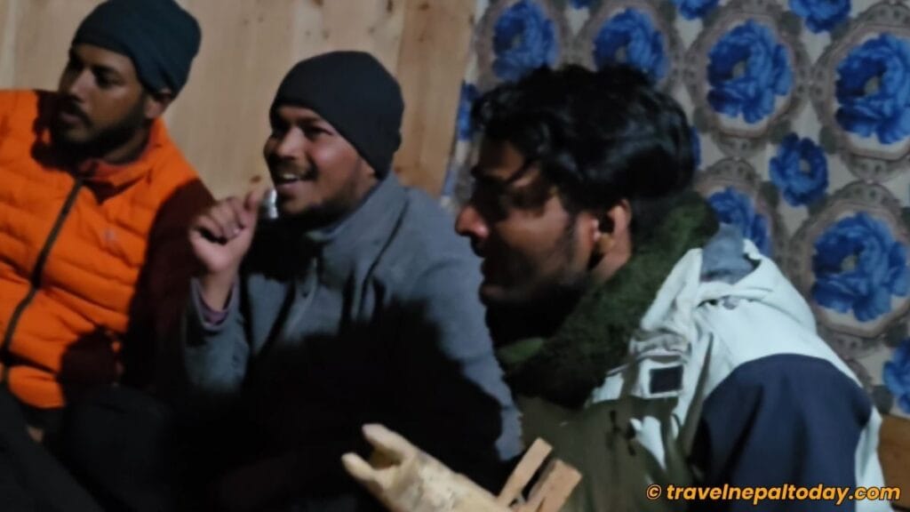 nepali and indian friends in phoksundo dolpa