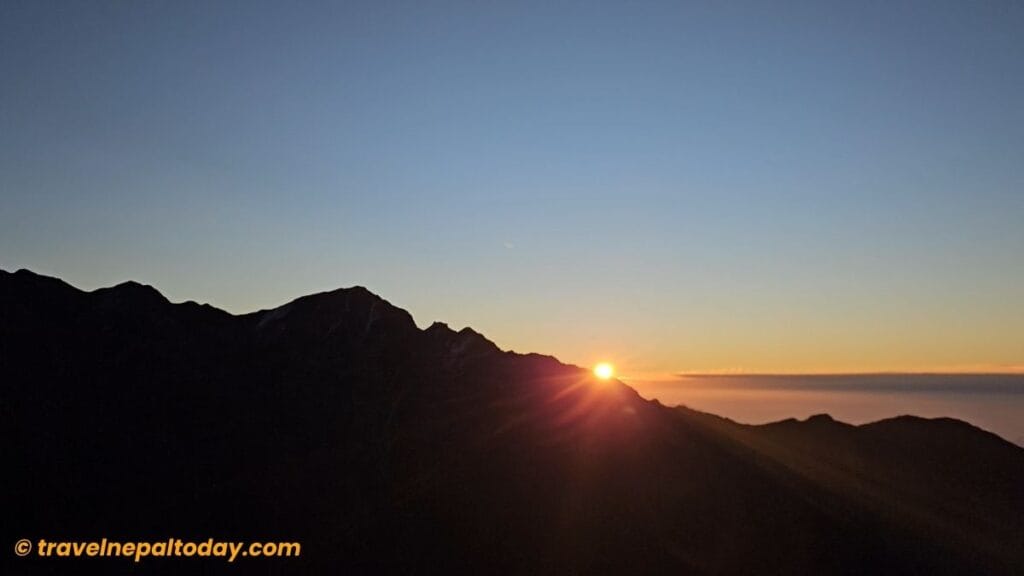 sunrise from mardi view point