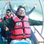 motorboating in narayani river