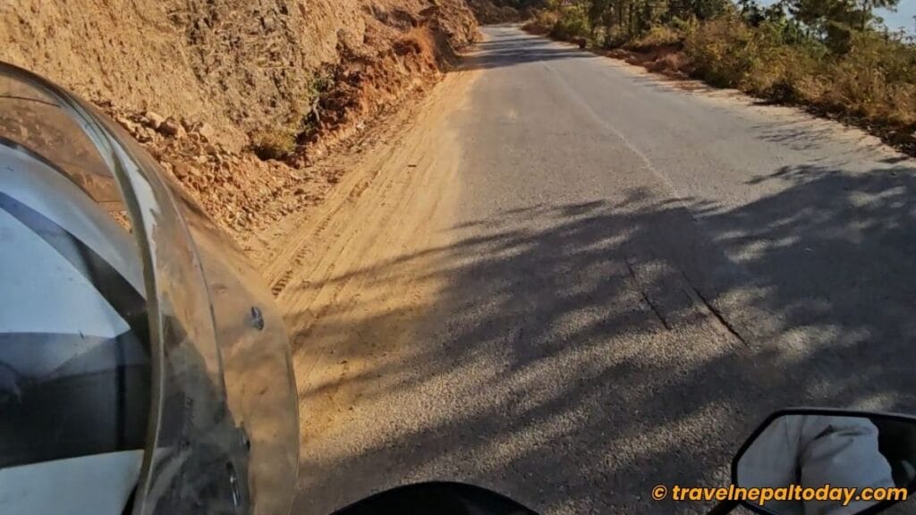 road condition to palanchowk bhagwati