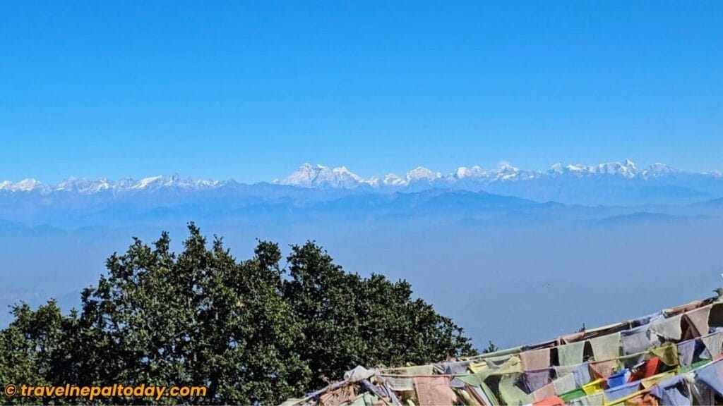 view from phulchowki hills