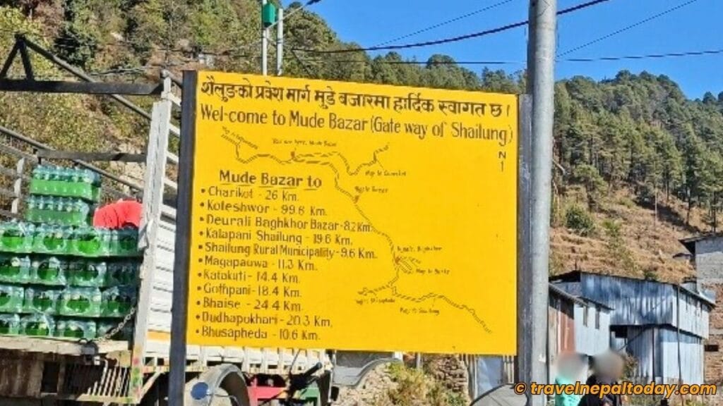 way to sailung from mude bazaar