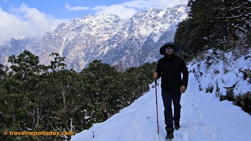 mountain view somewhere in panch pokhari trail