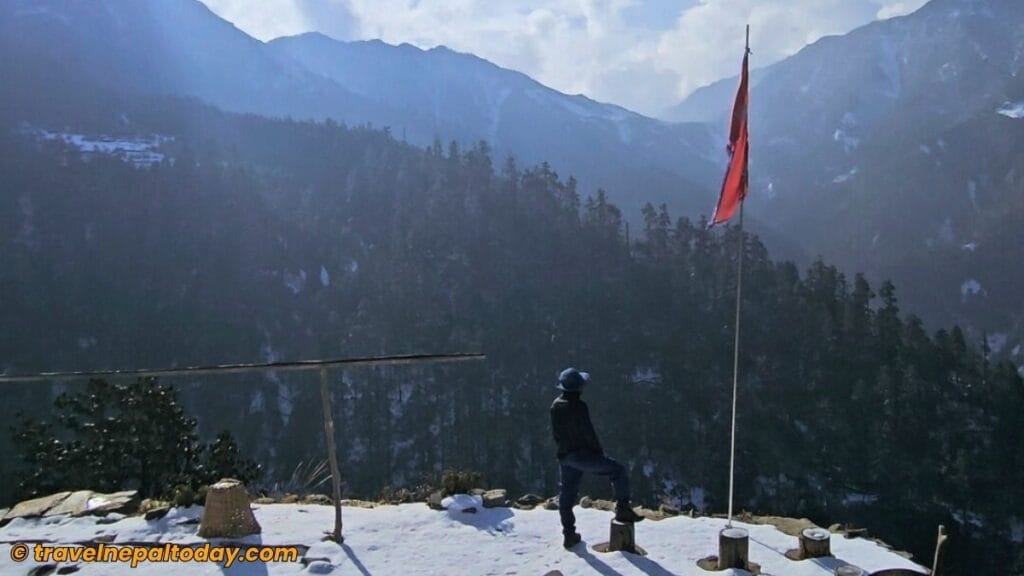 national flag in chokar danda