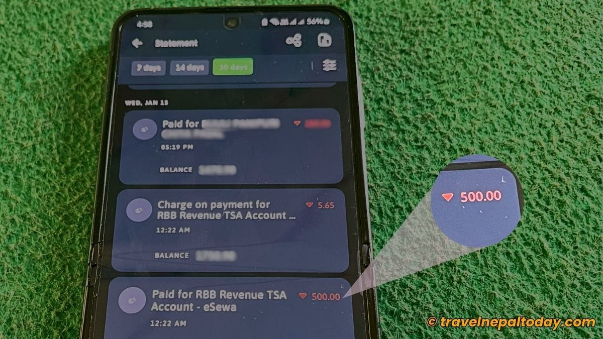 paying traffic fine via esewa