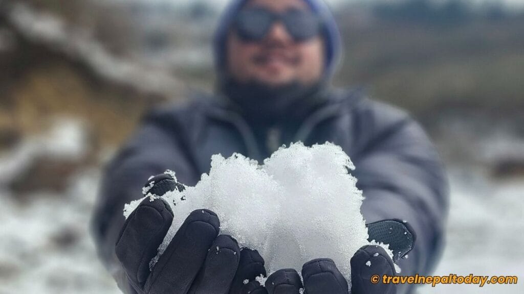 snow in kuri village
