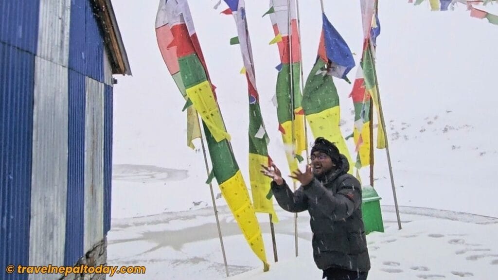 snow in panch pokhari