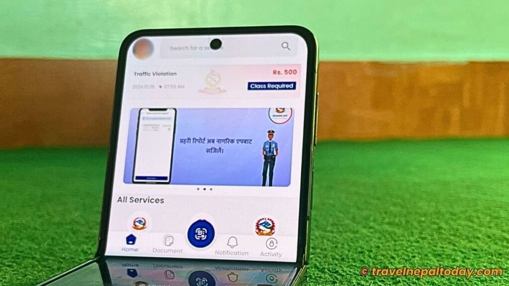speeding violation in kathmandu