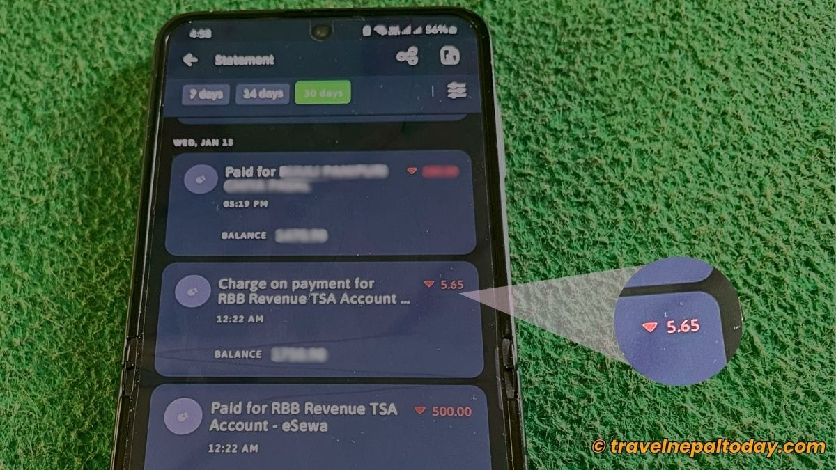 tax on traffic fine nepal