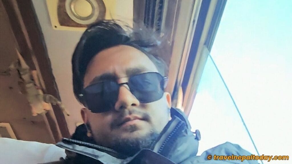 me inside chhimti to kathmandu bus