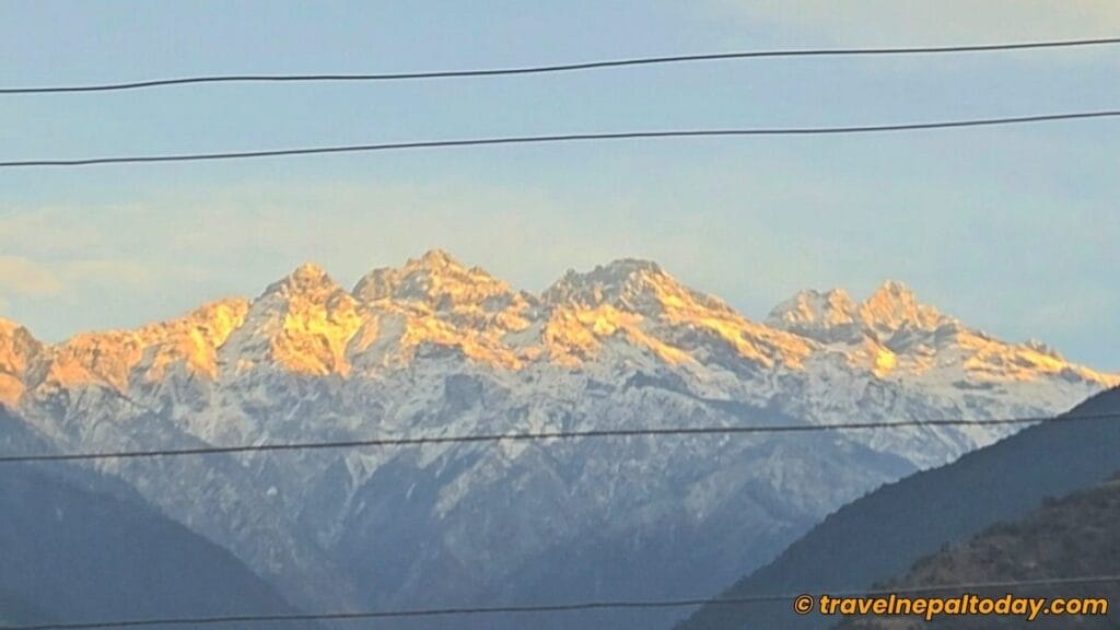 mountains seen from chhimti sindhupalchowk