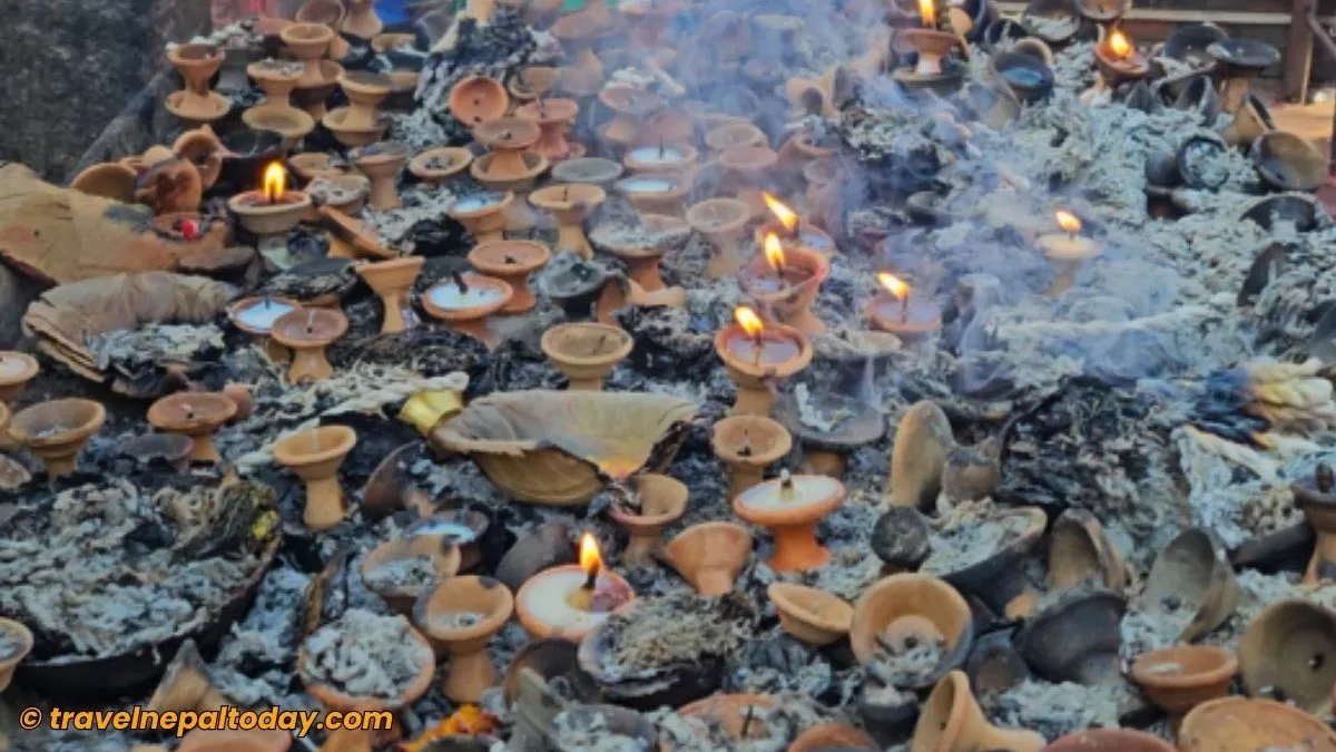 diyo lights in dolakha bhimsen temple