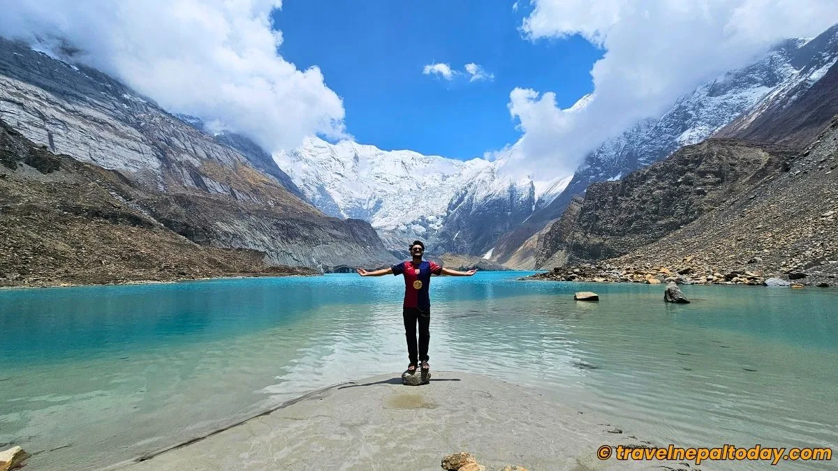 getting to panchakunda lake