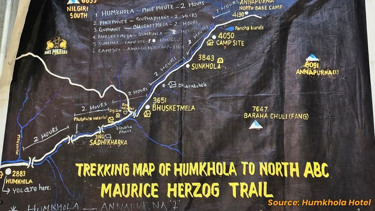 north abc trek route map