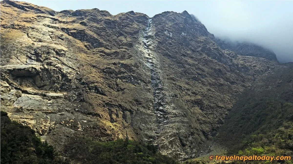 pancha waterfall dried
