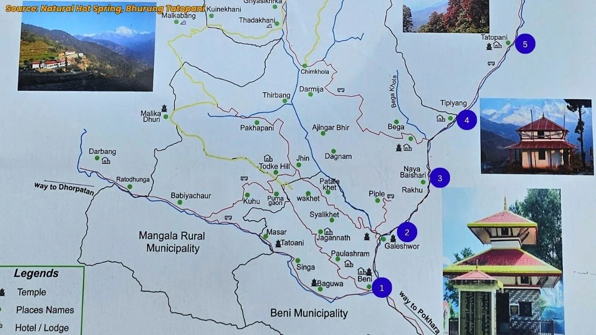 how to reach bhurung tatopani