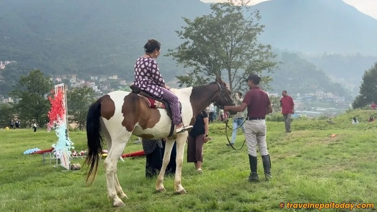 horse riding in sikali temple