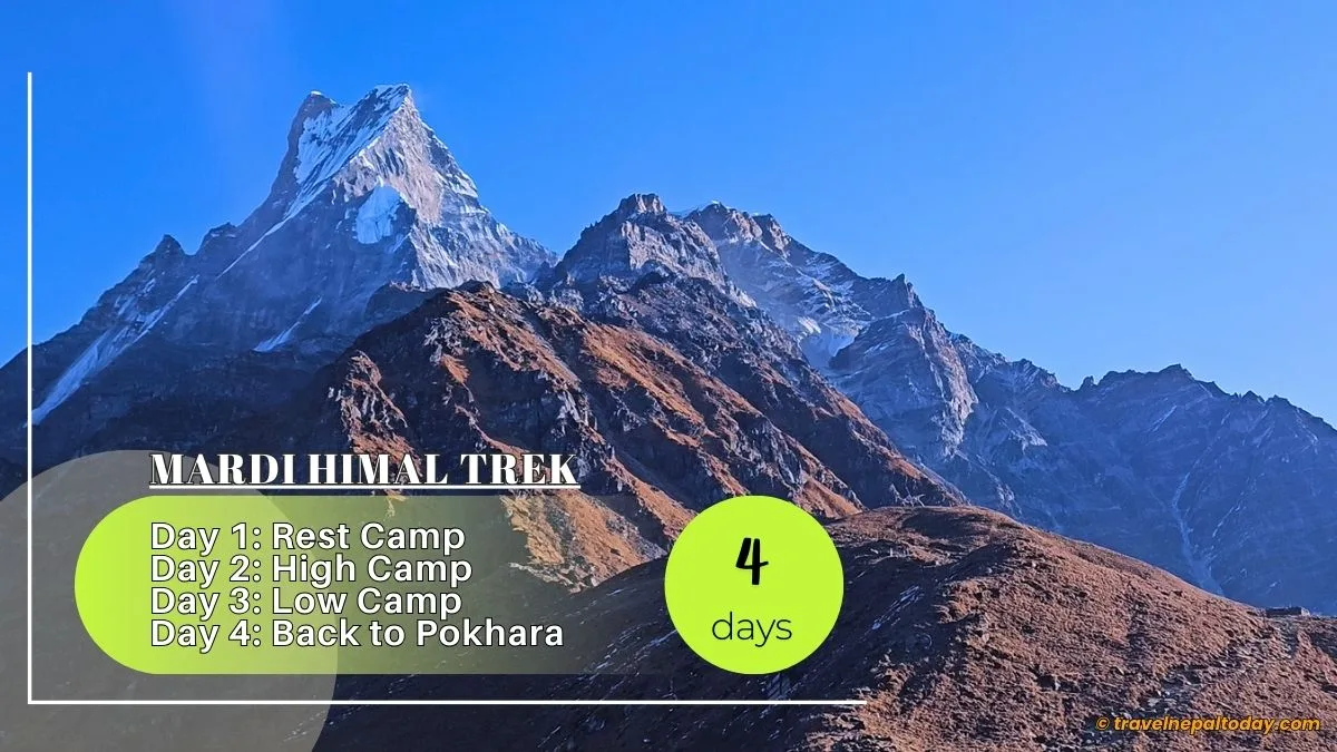 mardi himal trek 4 days