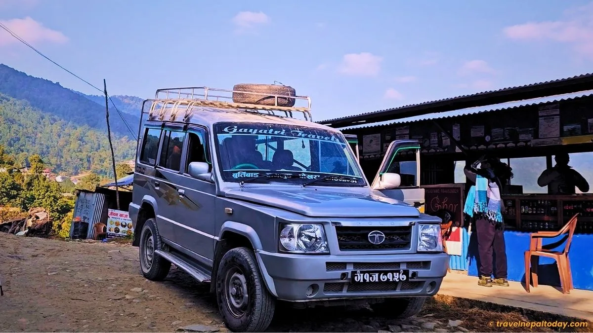 jeep to pittam deurali in mardi himal trek