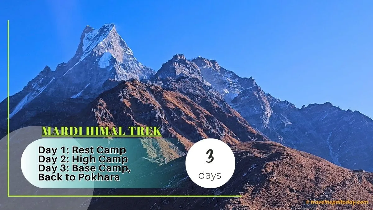 mardi himal trek 3 days