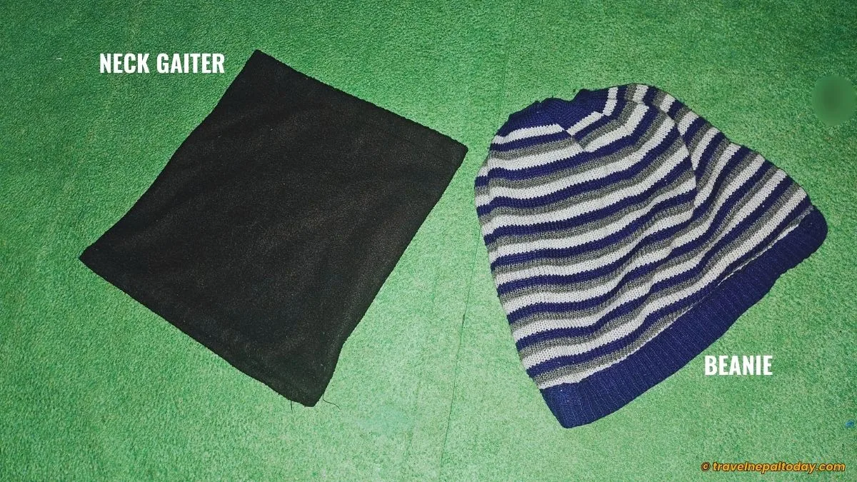 head and neck wear in trekking