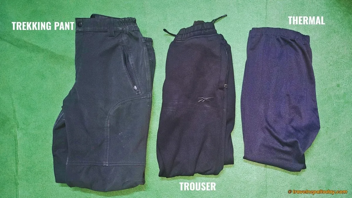 lower body clothes in mardi trek