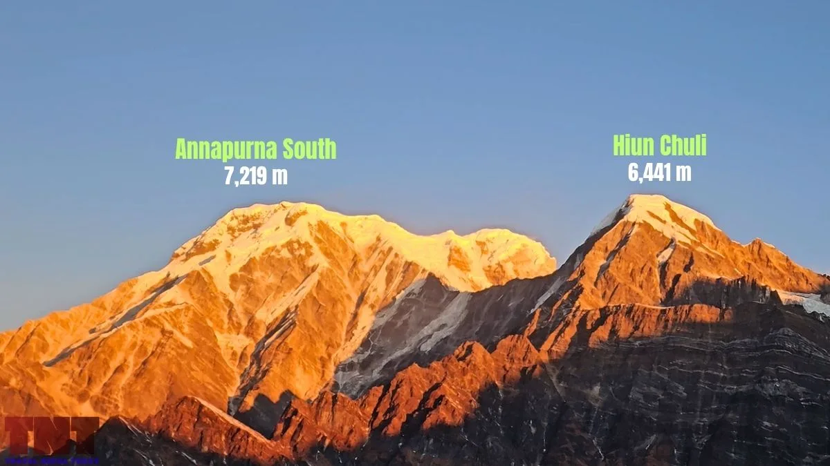 annapurna south south east face from mardi himal viewpoint