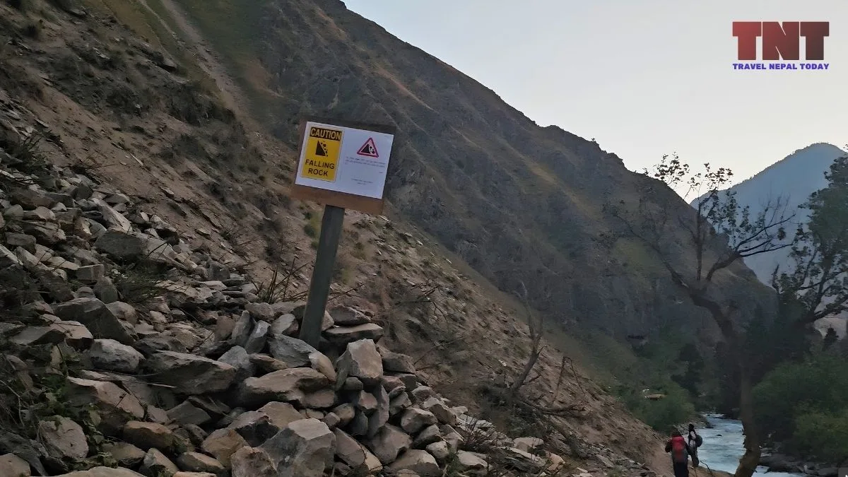 landslide during september trek