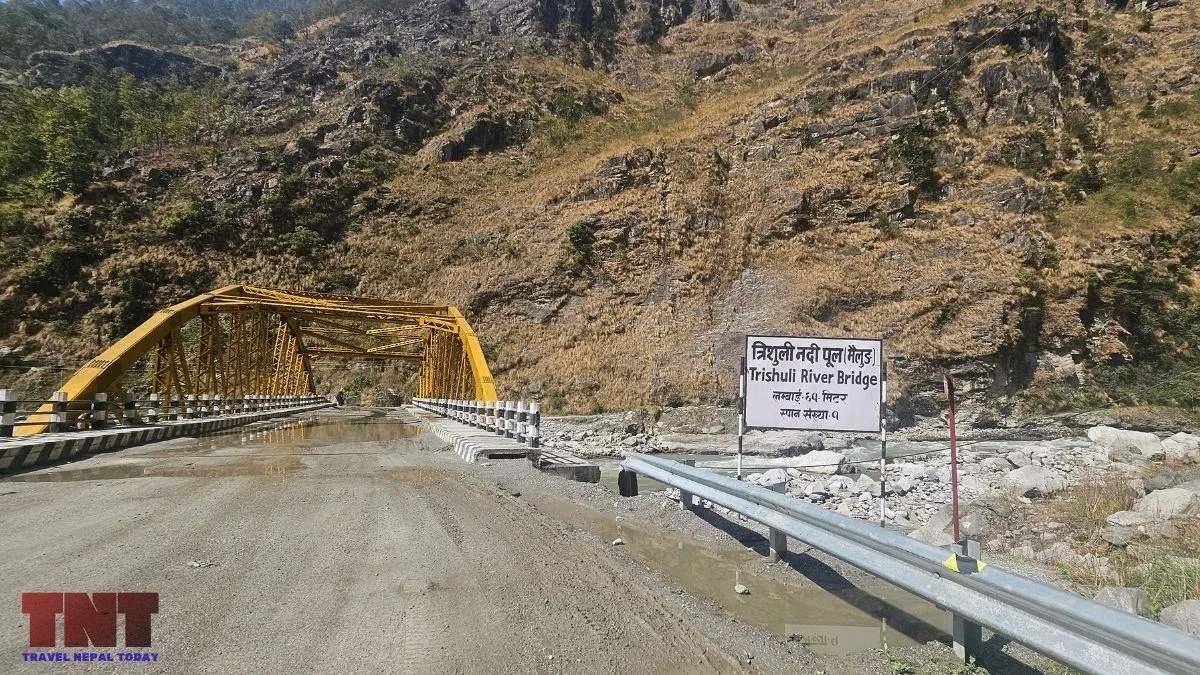 trishuli river bridge in mailung before 2026 flood