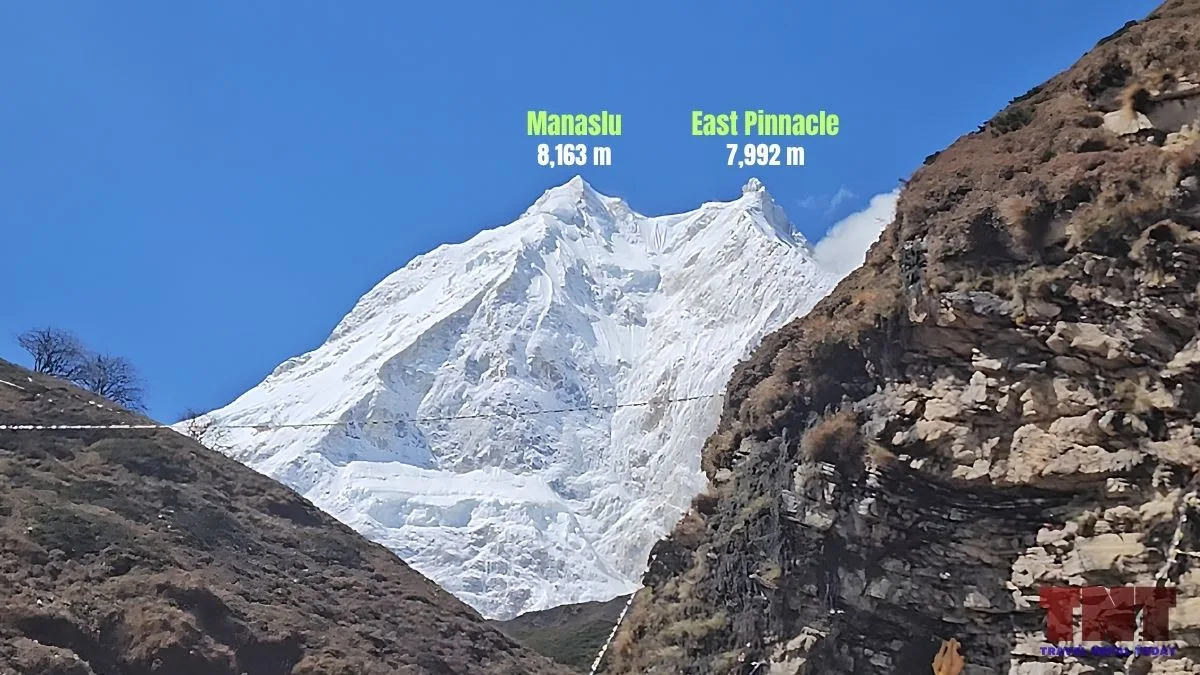 two pinnacles of manaslu